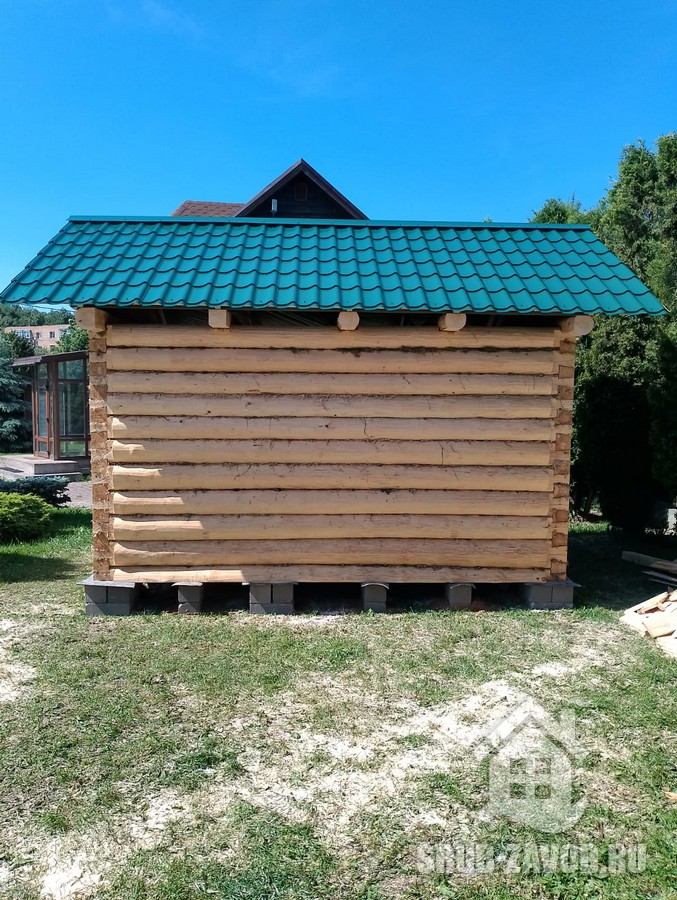 Сруб бани 3х4 Сруб бани с террасой